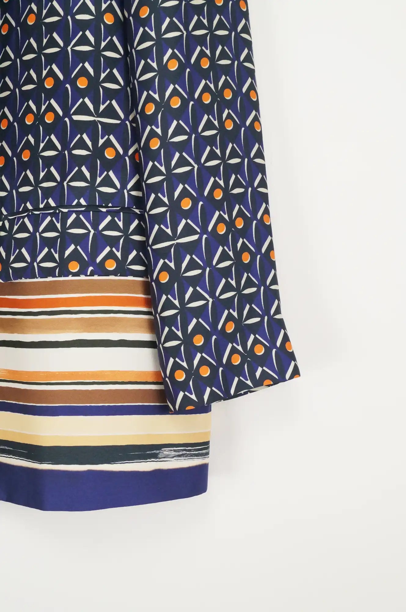 Americana estampada de raso