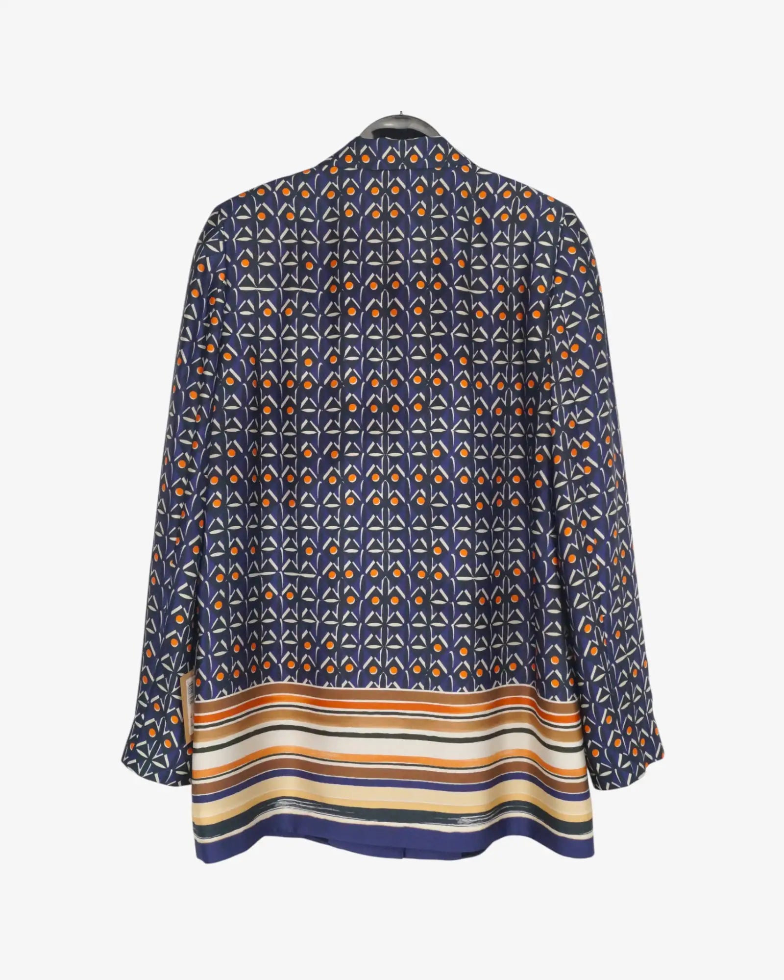 Americana estampada de raso