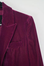 Americana terciopelo fucsia