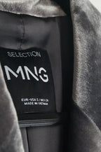 Americana terciopelo gris