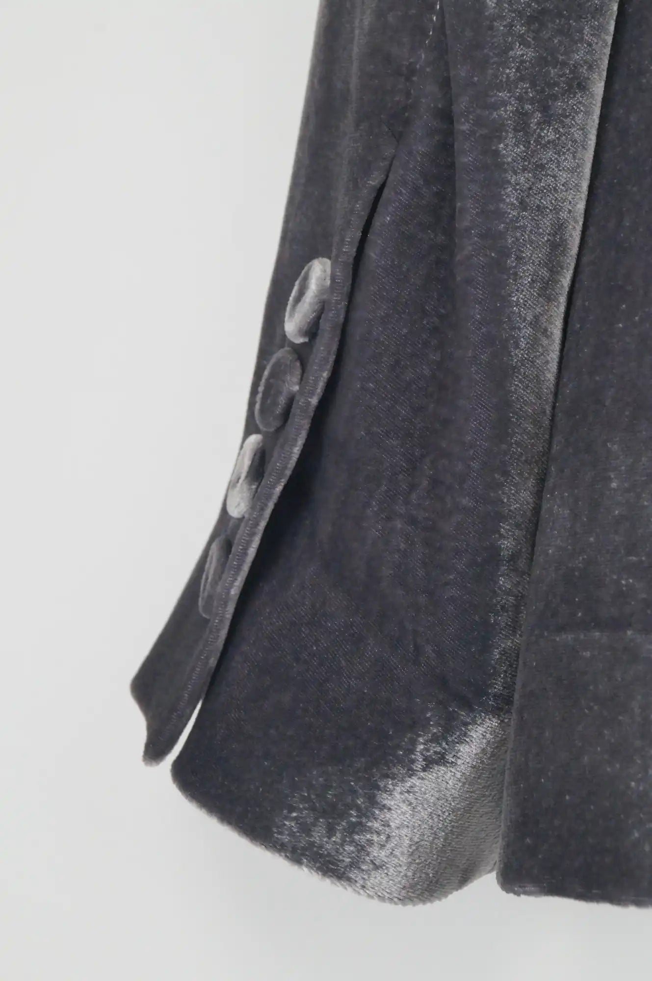 Americana terciopelo gris