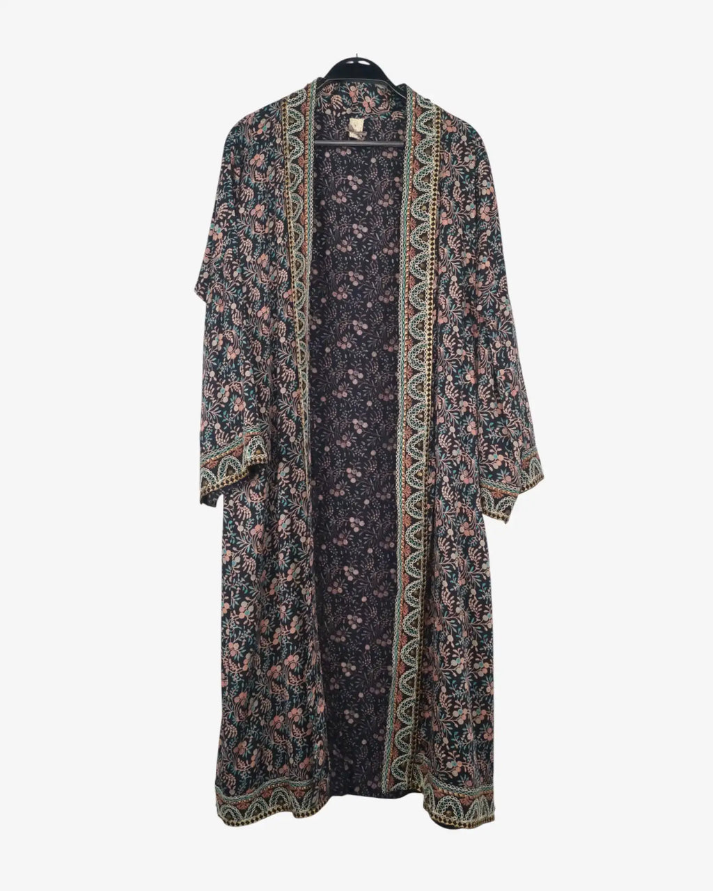 Kimono largo floreado