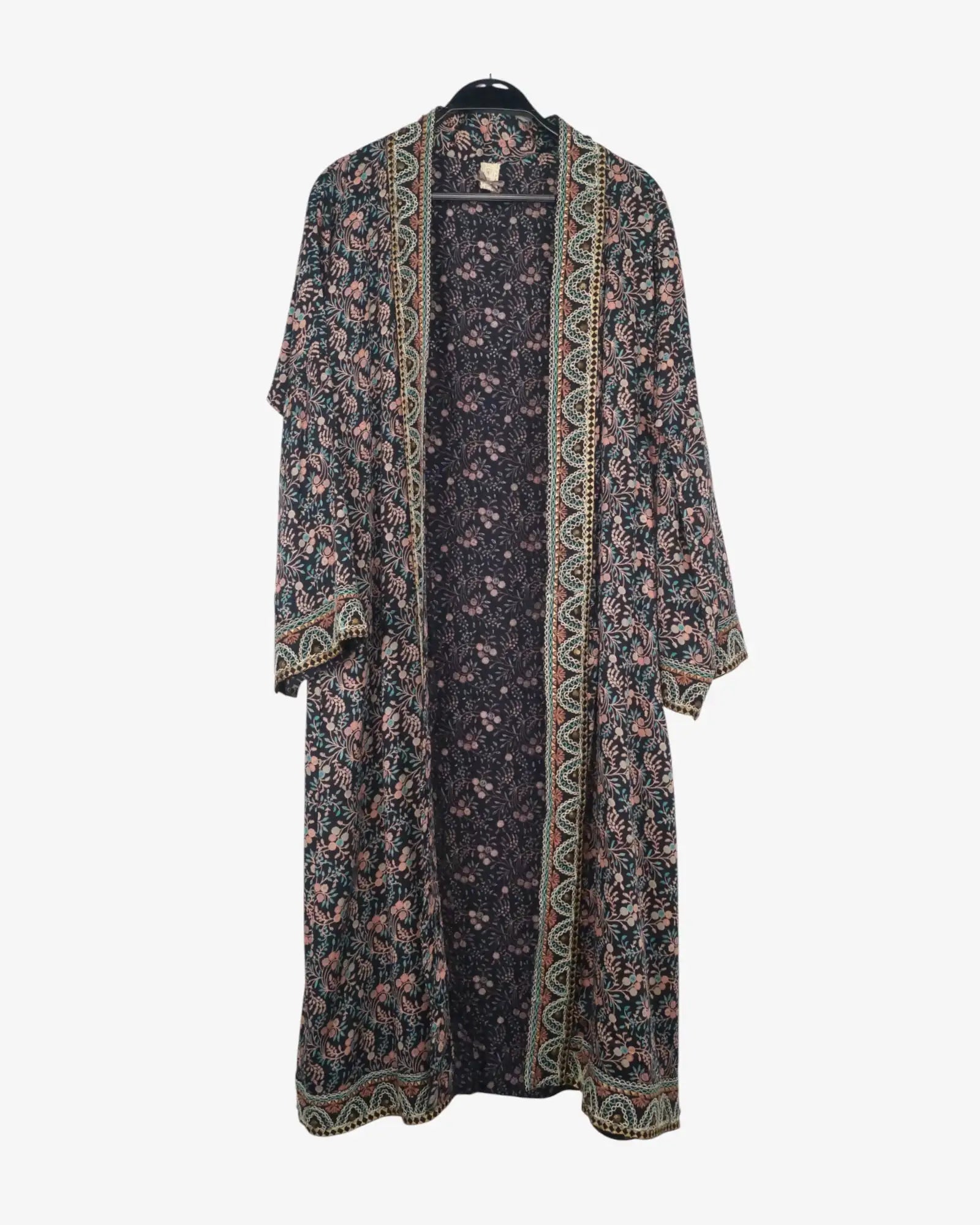 Kimono largo floreado
