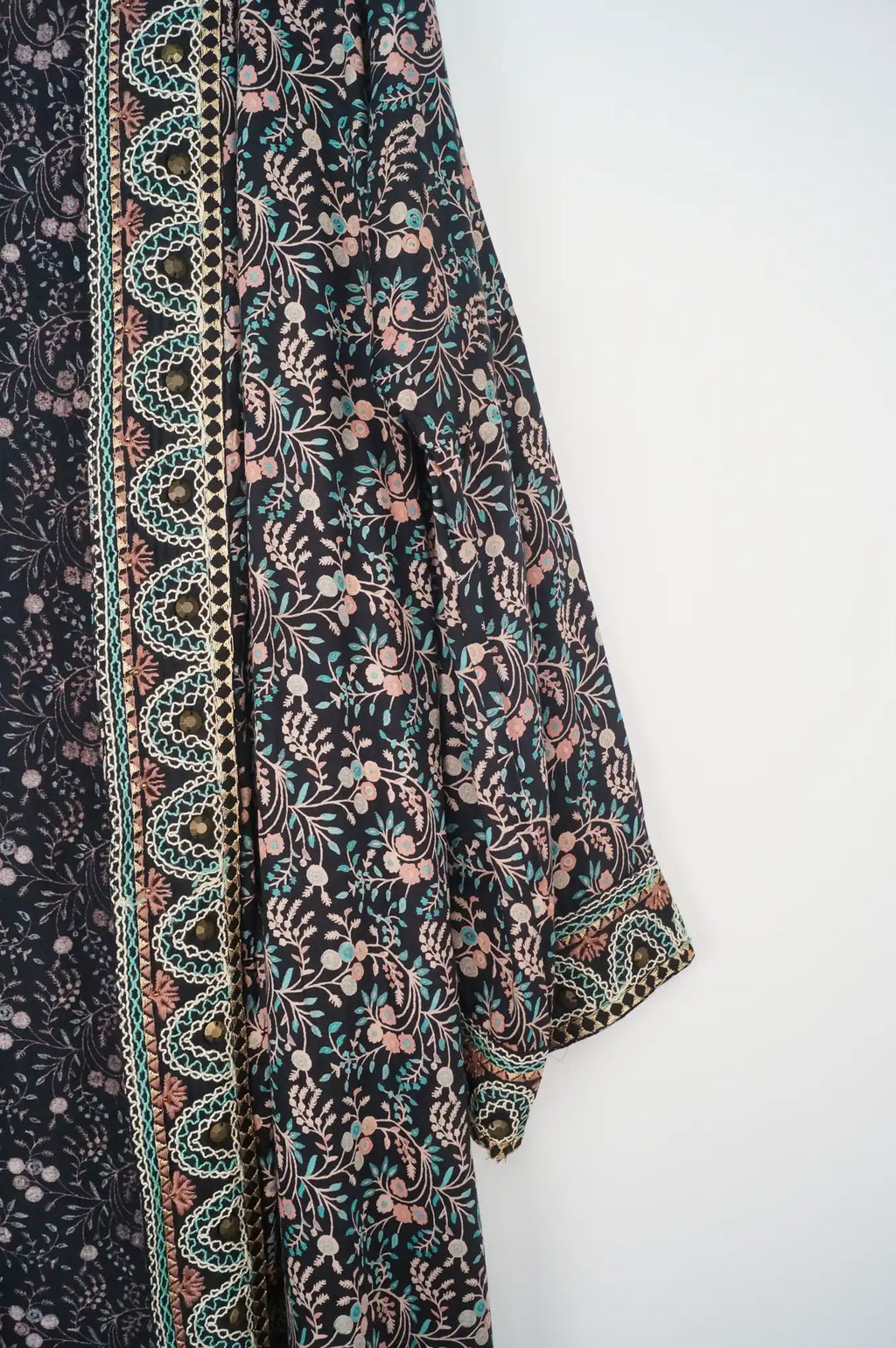 Kimono largo floreado