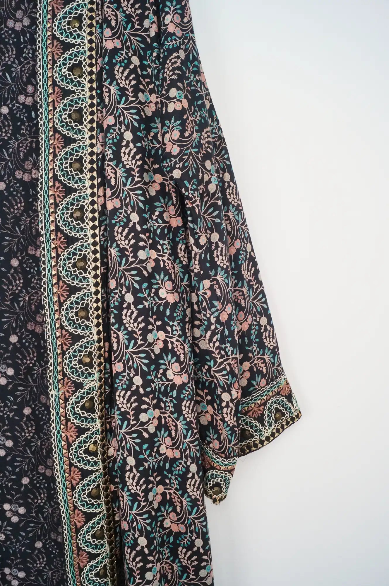 Kimono largo floreado