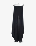 Vestido lentejuelas con faldón
