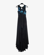 Vestido lentejuelas con faldón