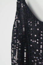 Vestido lentejuelas borlas