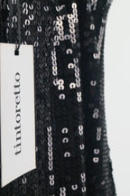 Vestido lentejuelas borlas