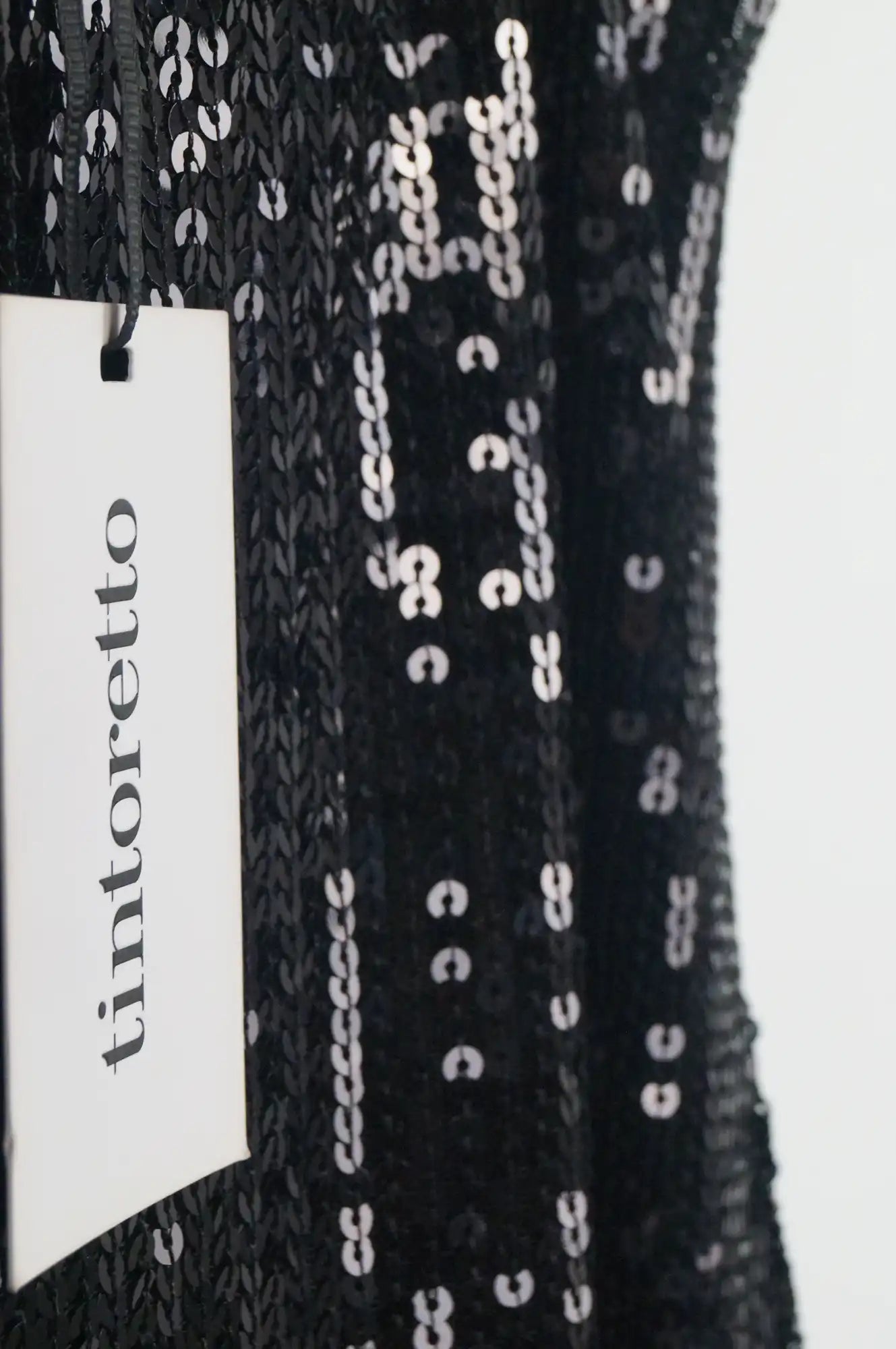 Vestido lentejuelas borlas