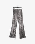 Pantalón lentejuelas plateado