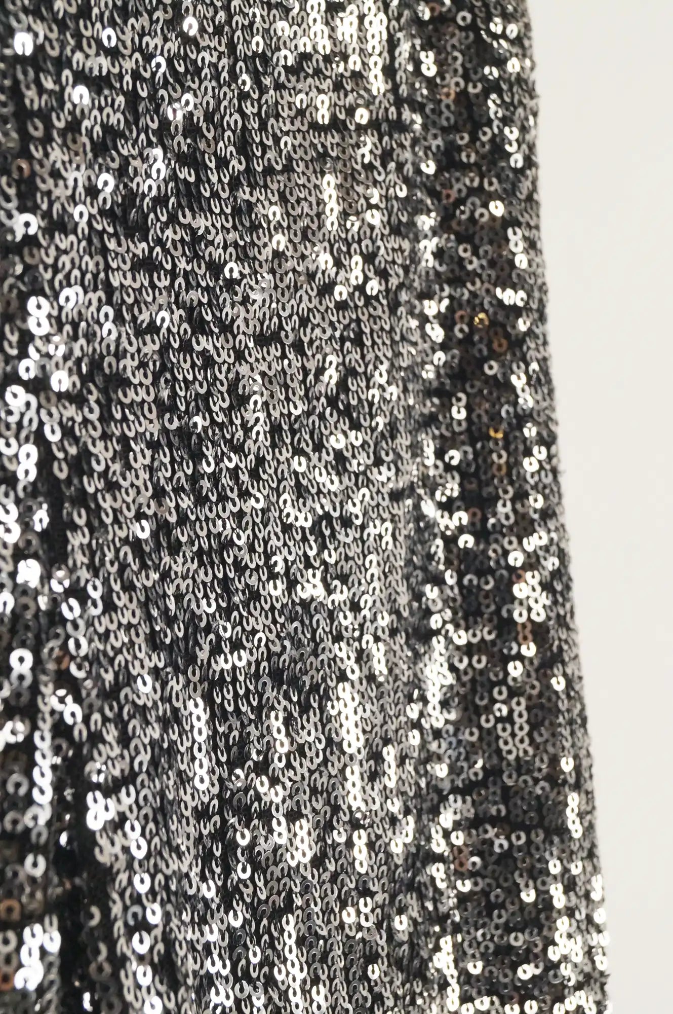Pantalón lentejuelas plateado