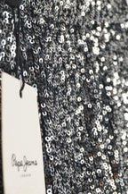 Pantalón lentejuelas plateado