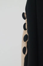 Vestido largo gasa bicolor