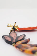 Collar resina flores