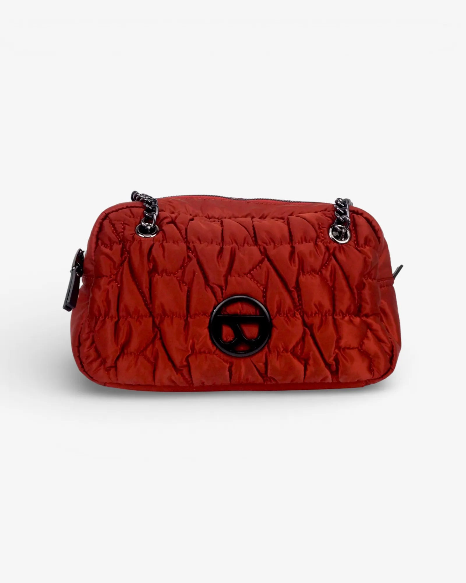 Bolso de hombro satinado