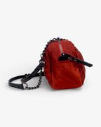 Bolso de hombro satinado
