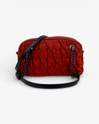 Bolso de hombro satinado
