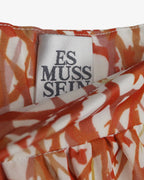 Falda midi estampado coral
