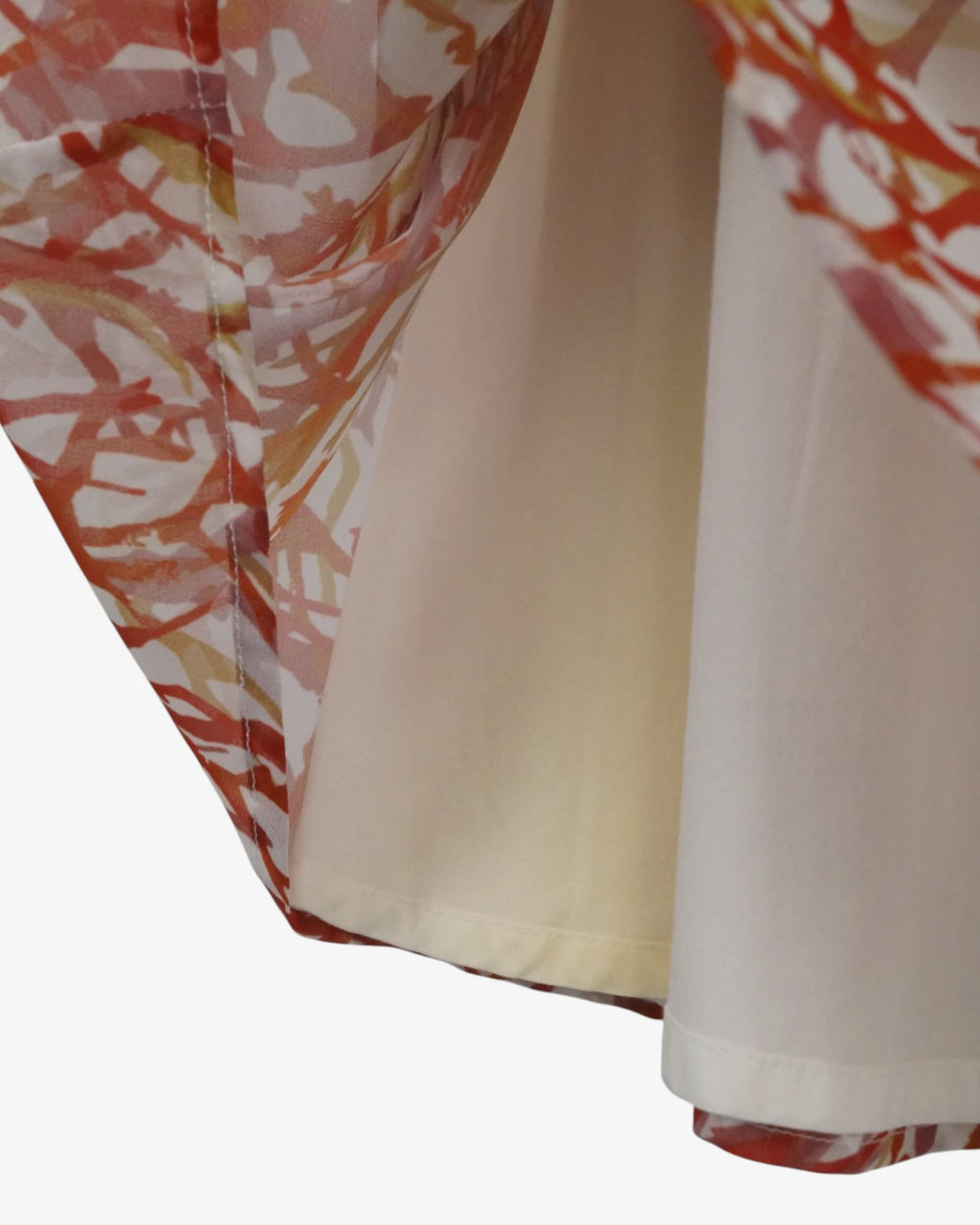 Falda midi estampado coral