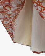 Falda midi estampado coral