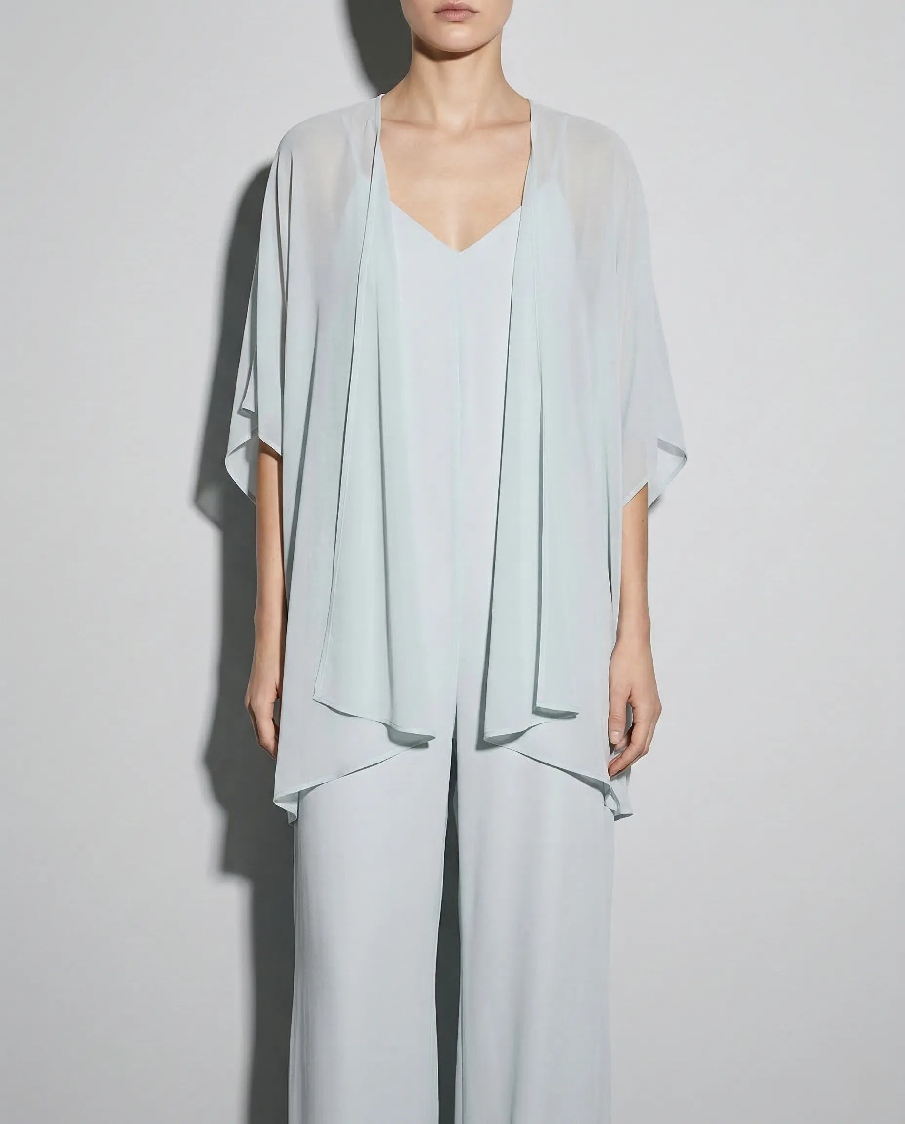 Mono largo verde agua con casaca