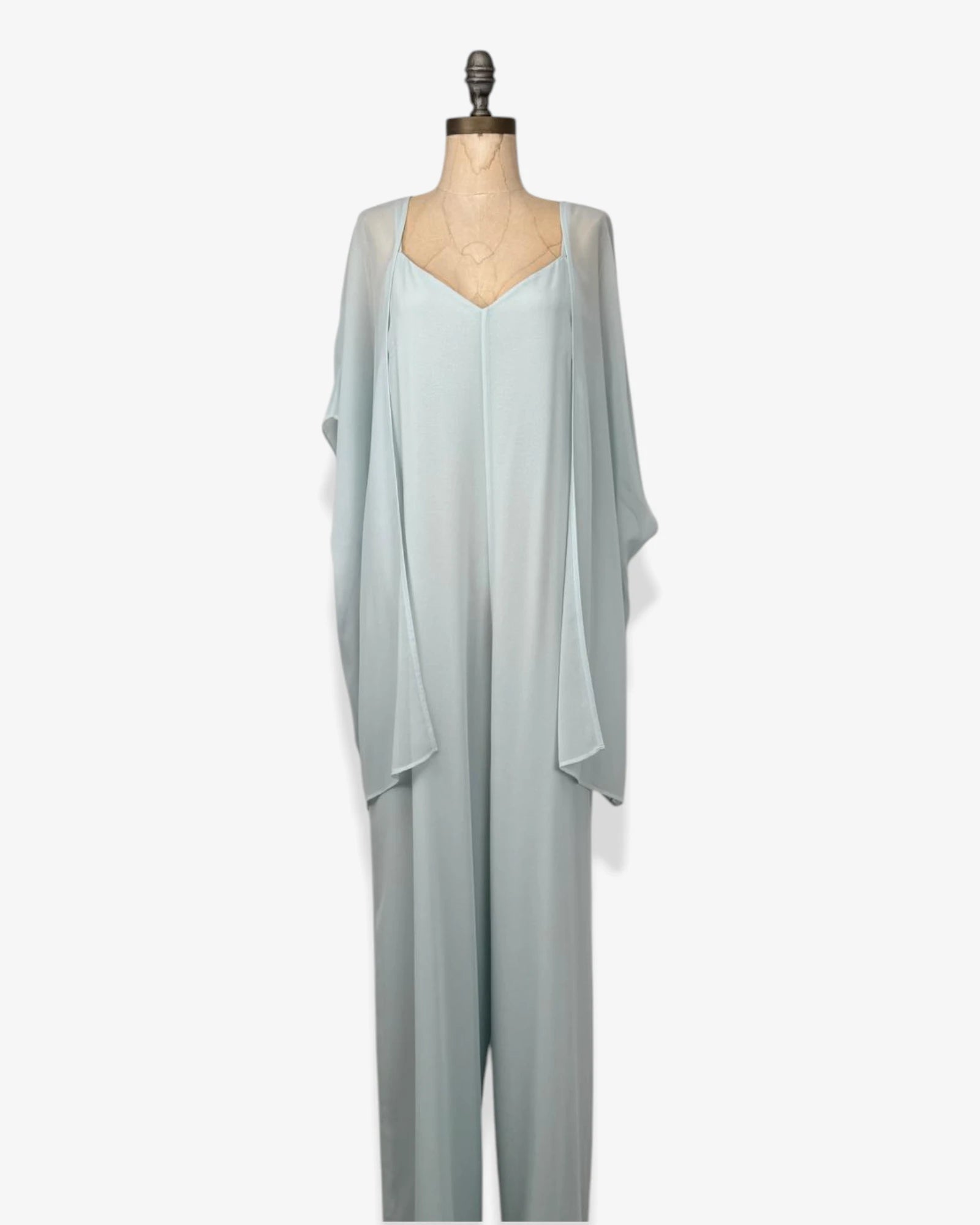 Mono largo verde agua con casaca