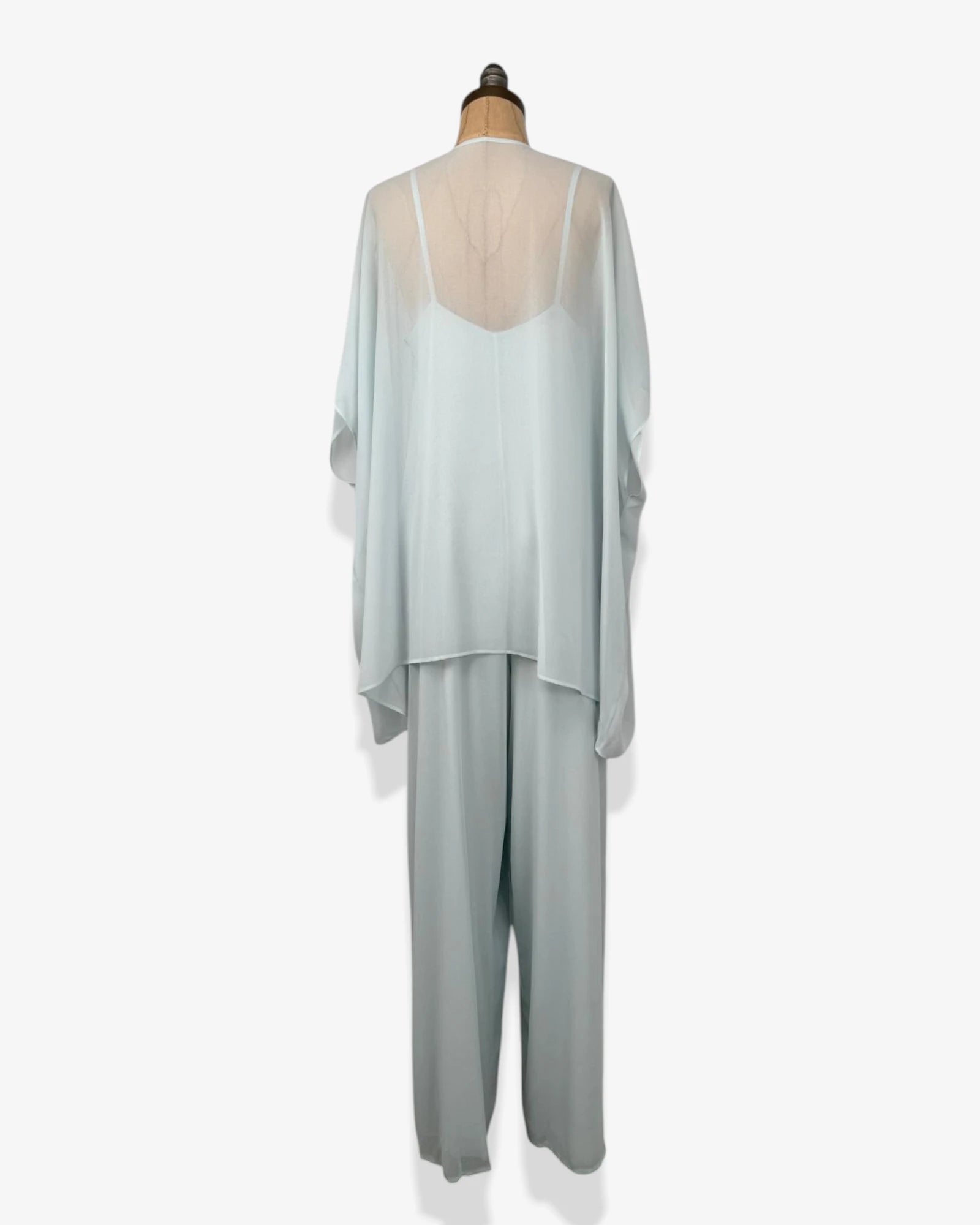 Mono largo verde agua con casaca