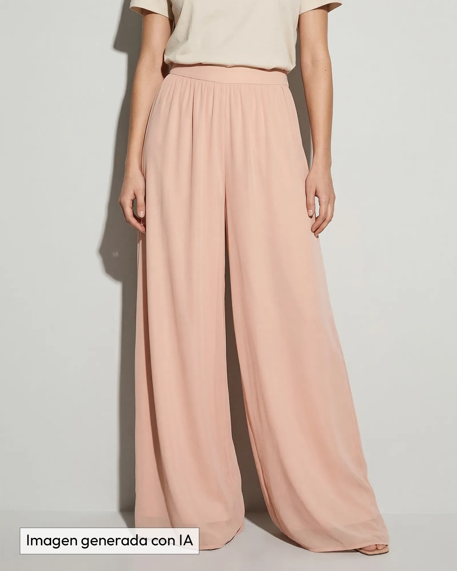 Pantalón de gasa rosa