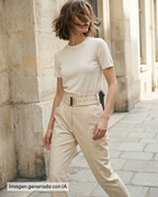 Pantalón crema
