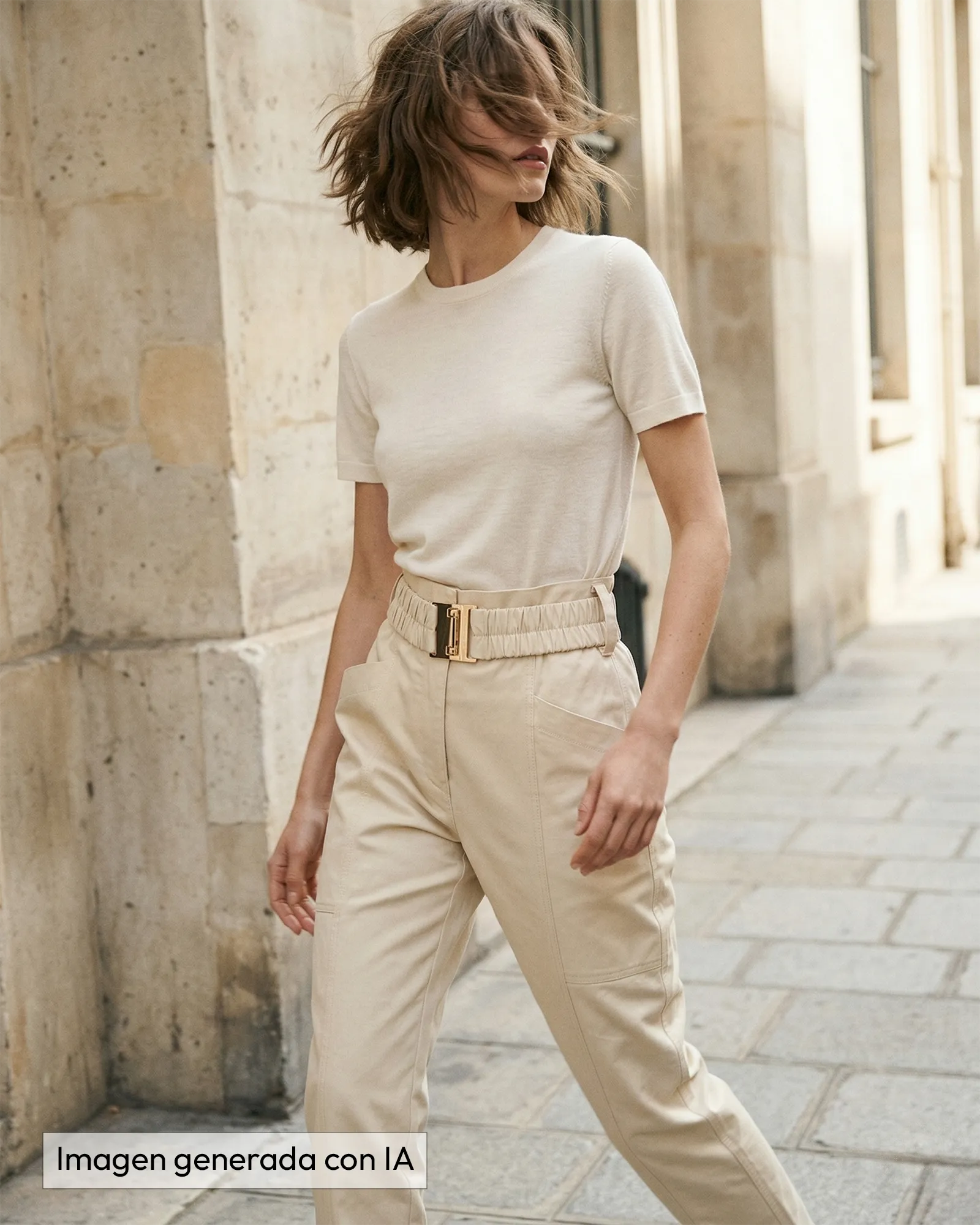 Pantalón crema