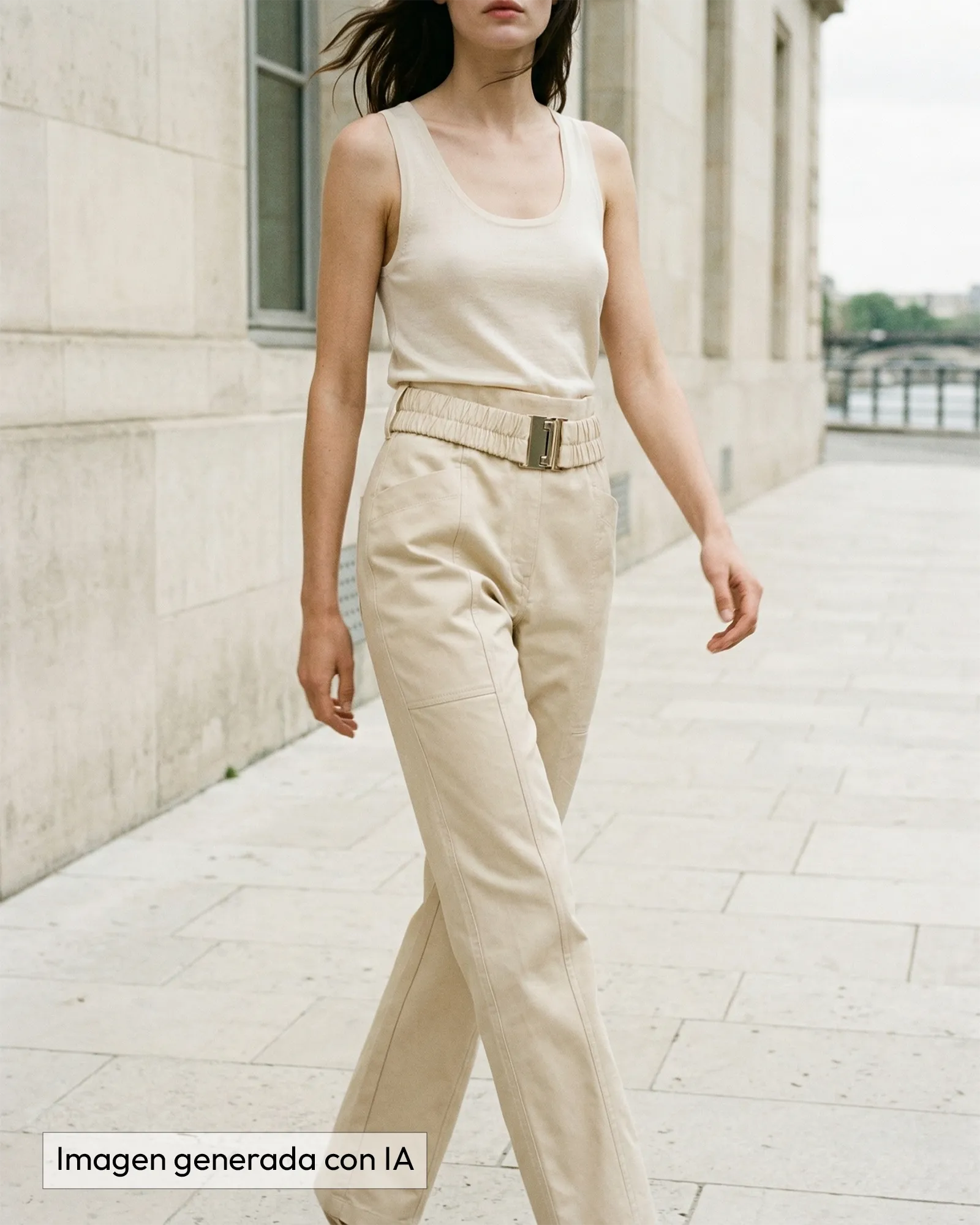 Pantalón crema