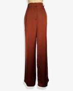 Pantalón satinado terracota