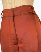 Pantalón satinado terracota