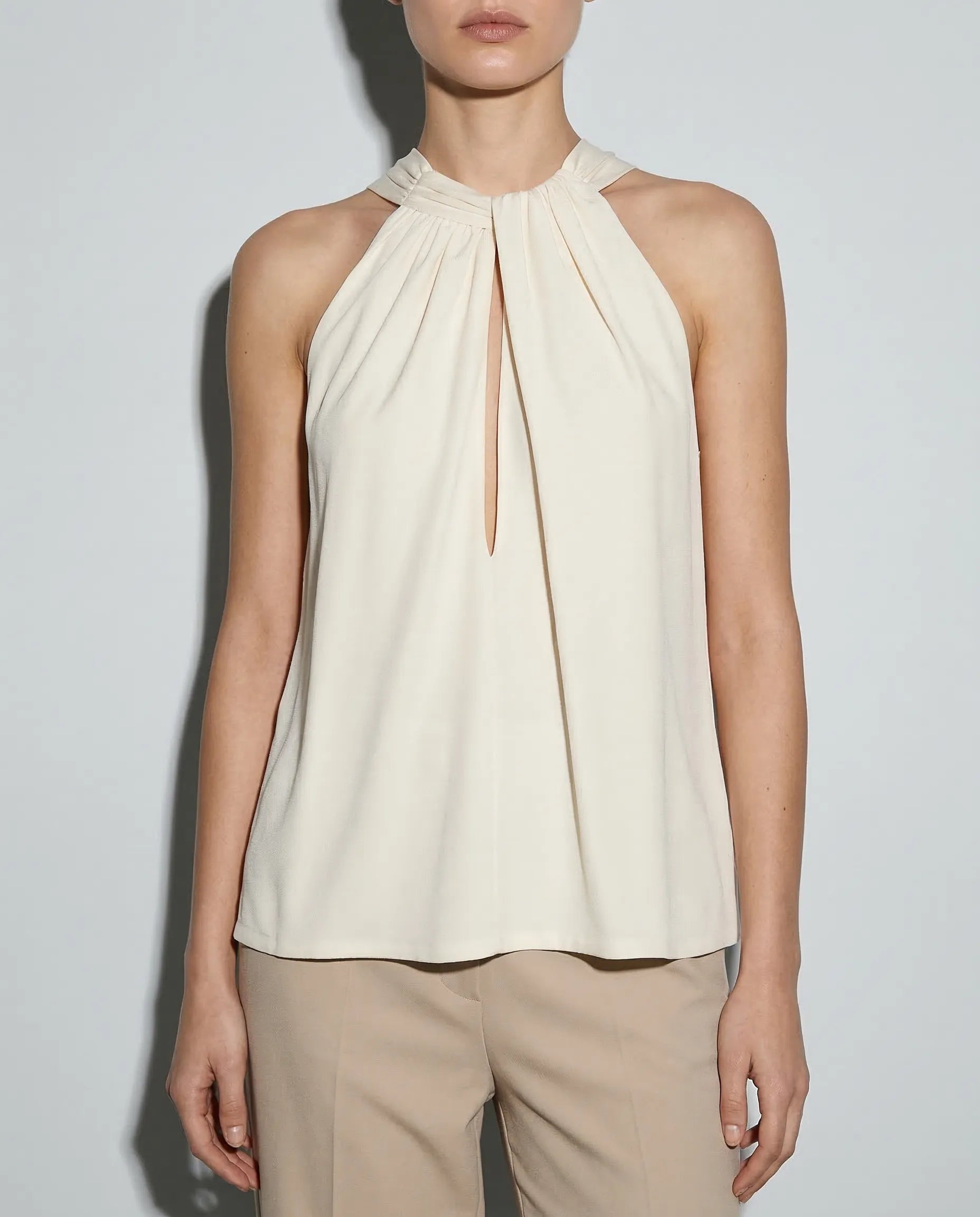 Top de seda halter