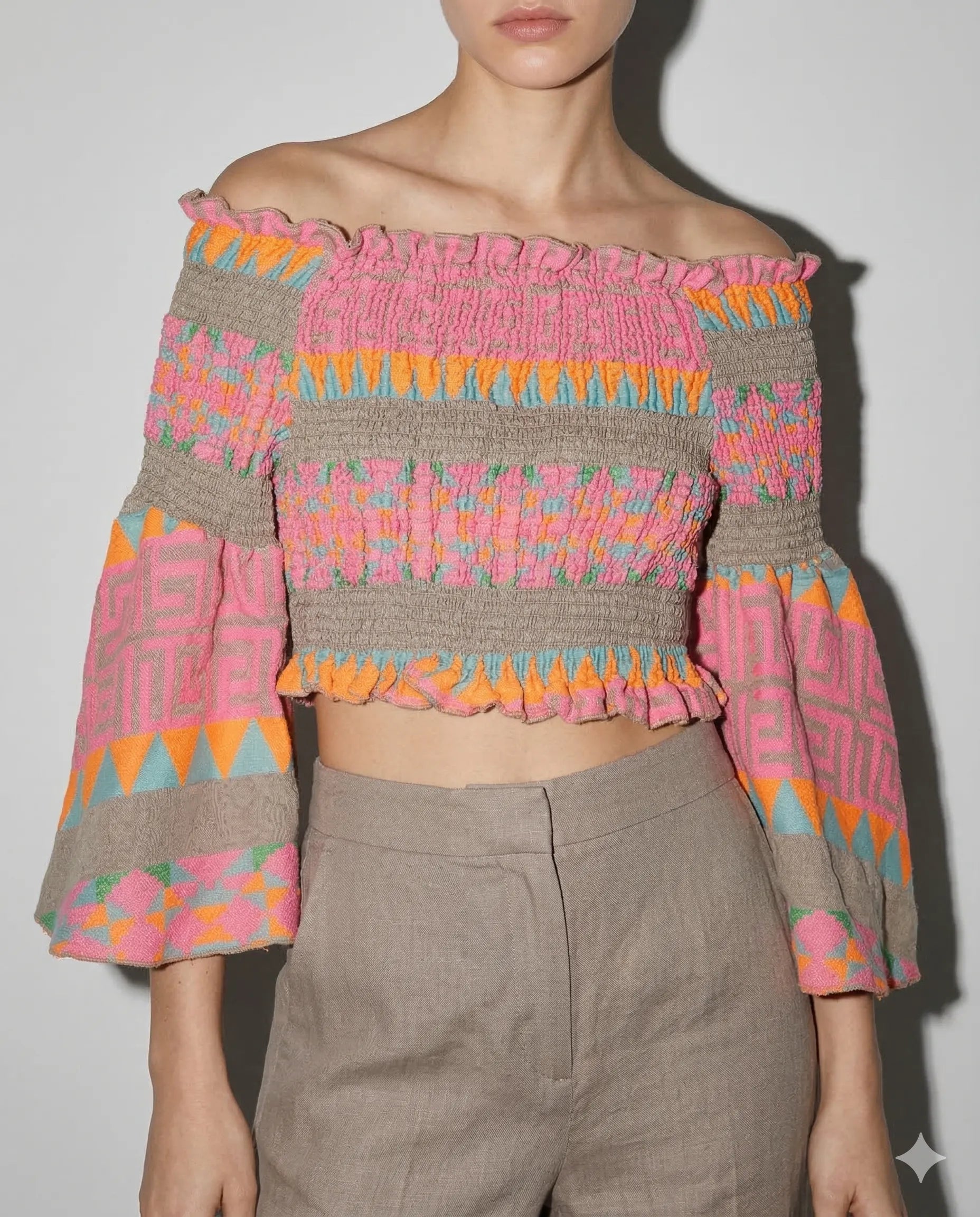 Top multicolor panal abeja
