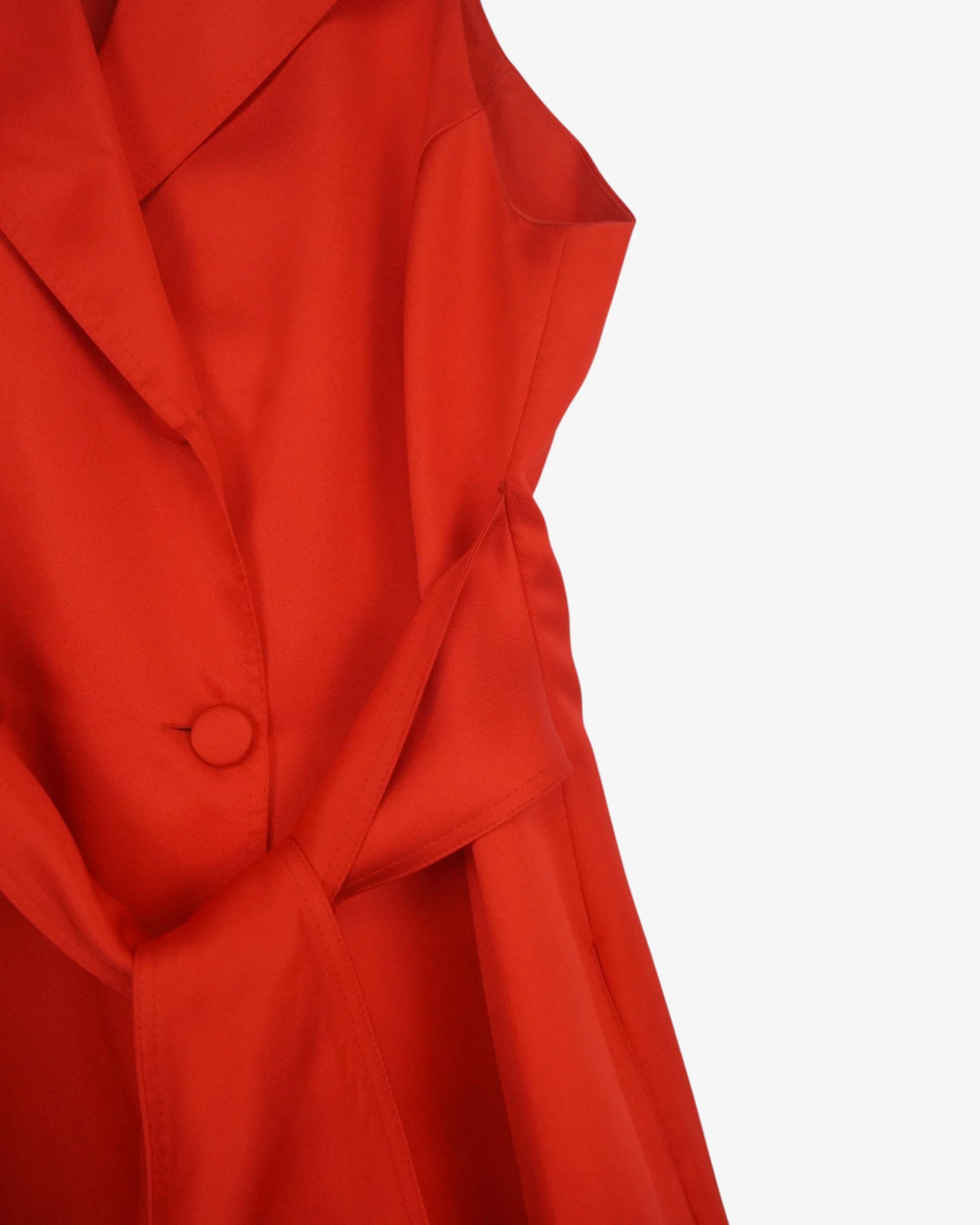 Vestido rígido rojo