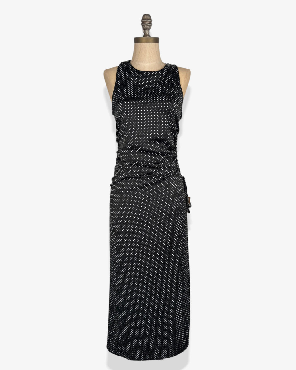 Vestido largo lunares