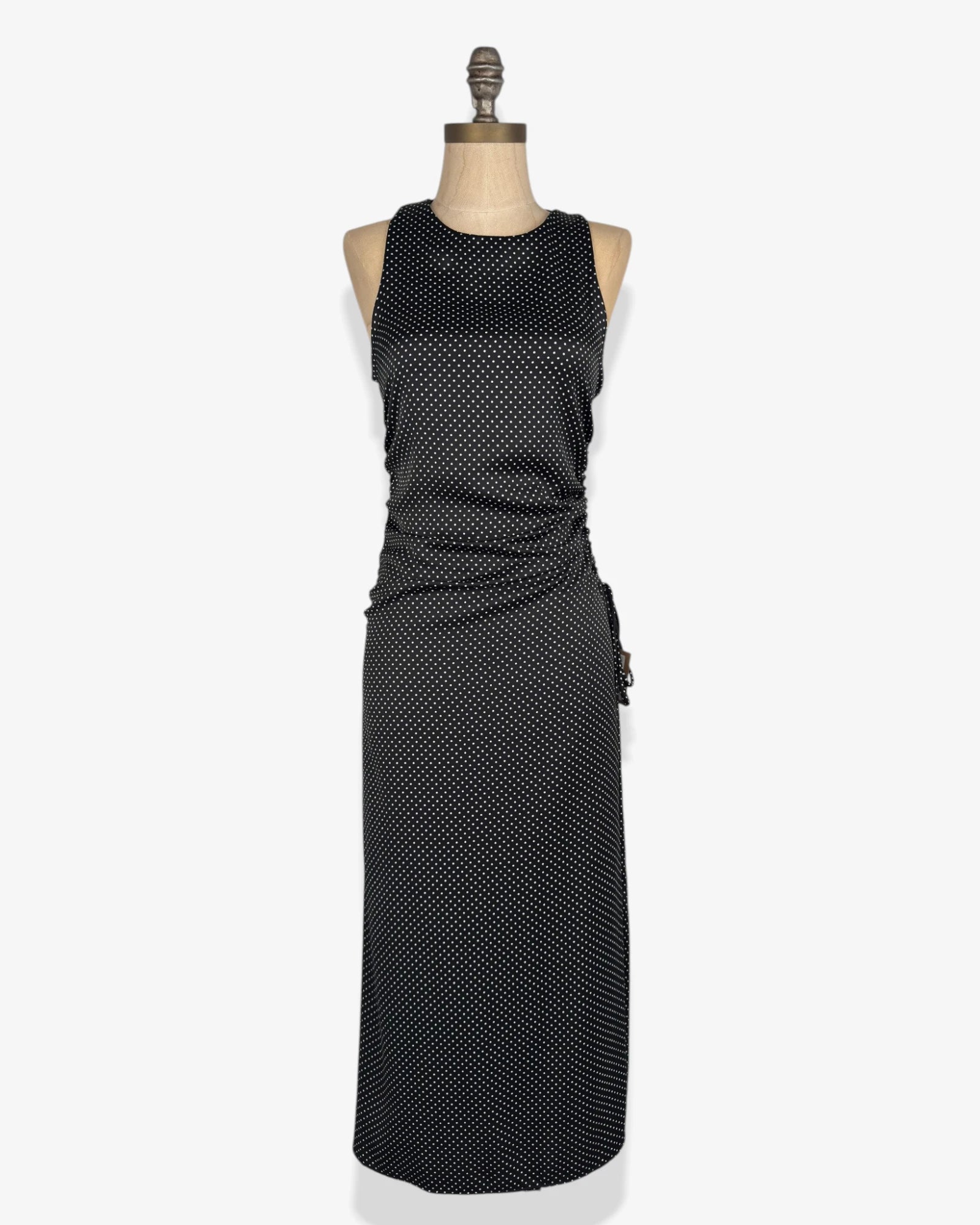 Vestido largo lunares