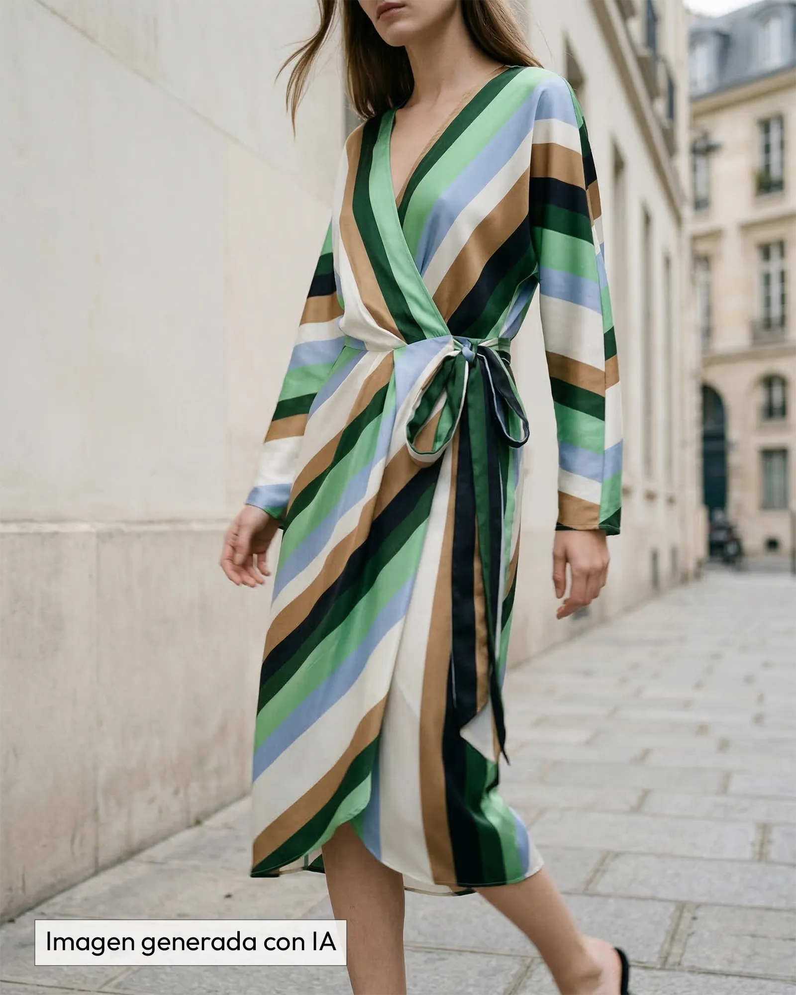 Vestido largo satén