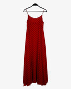 Vestido largo solera rojo