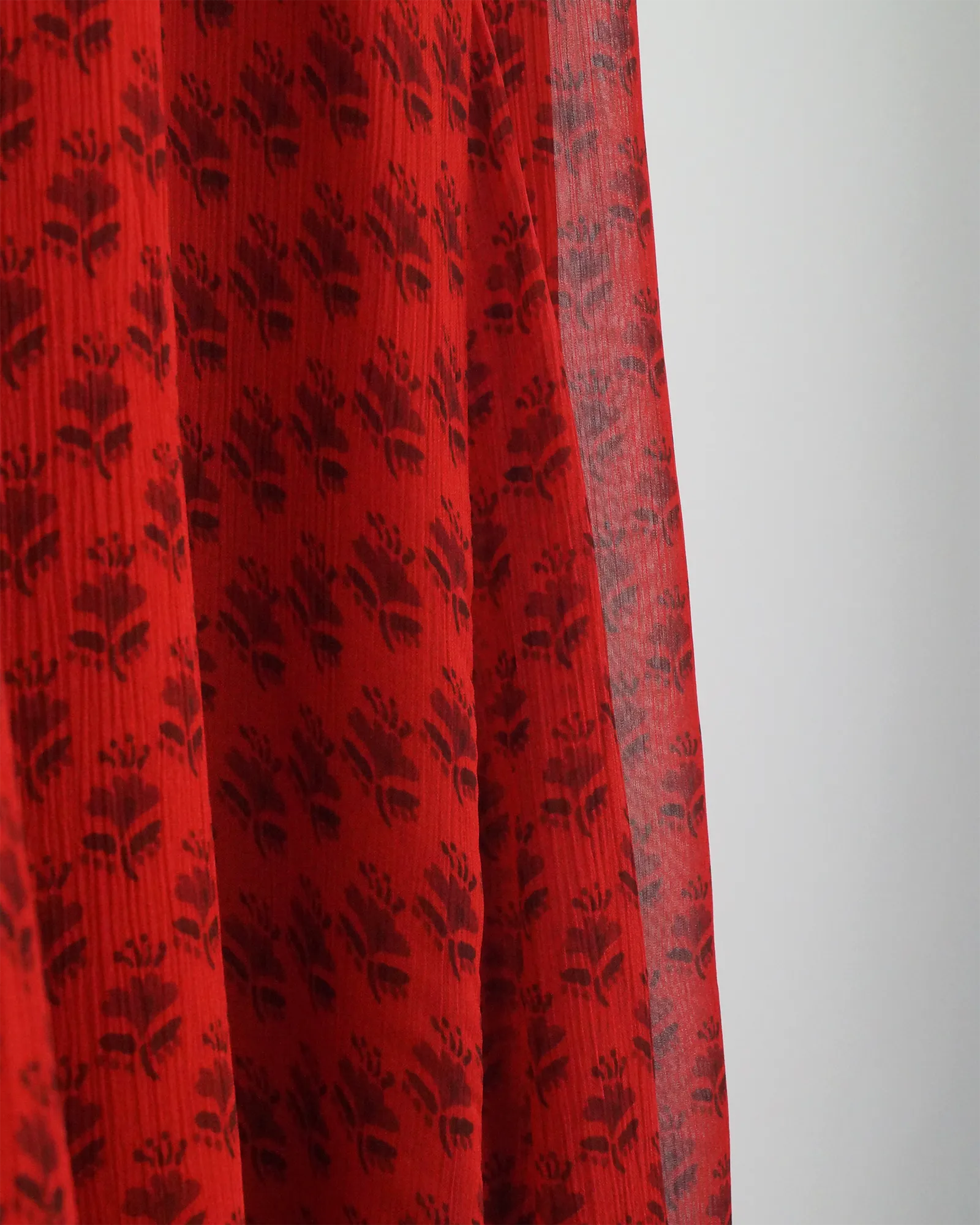 Vestido largo solera rojo