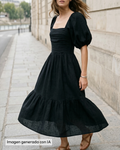 Vestido largo de lino