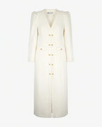 Vestido largo crema
