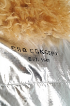 Chaleco reversible plata y peluche