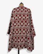 Chaqueta granate tejida