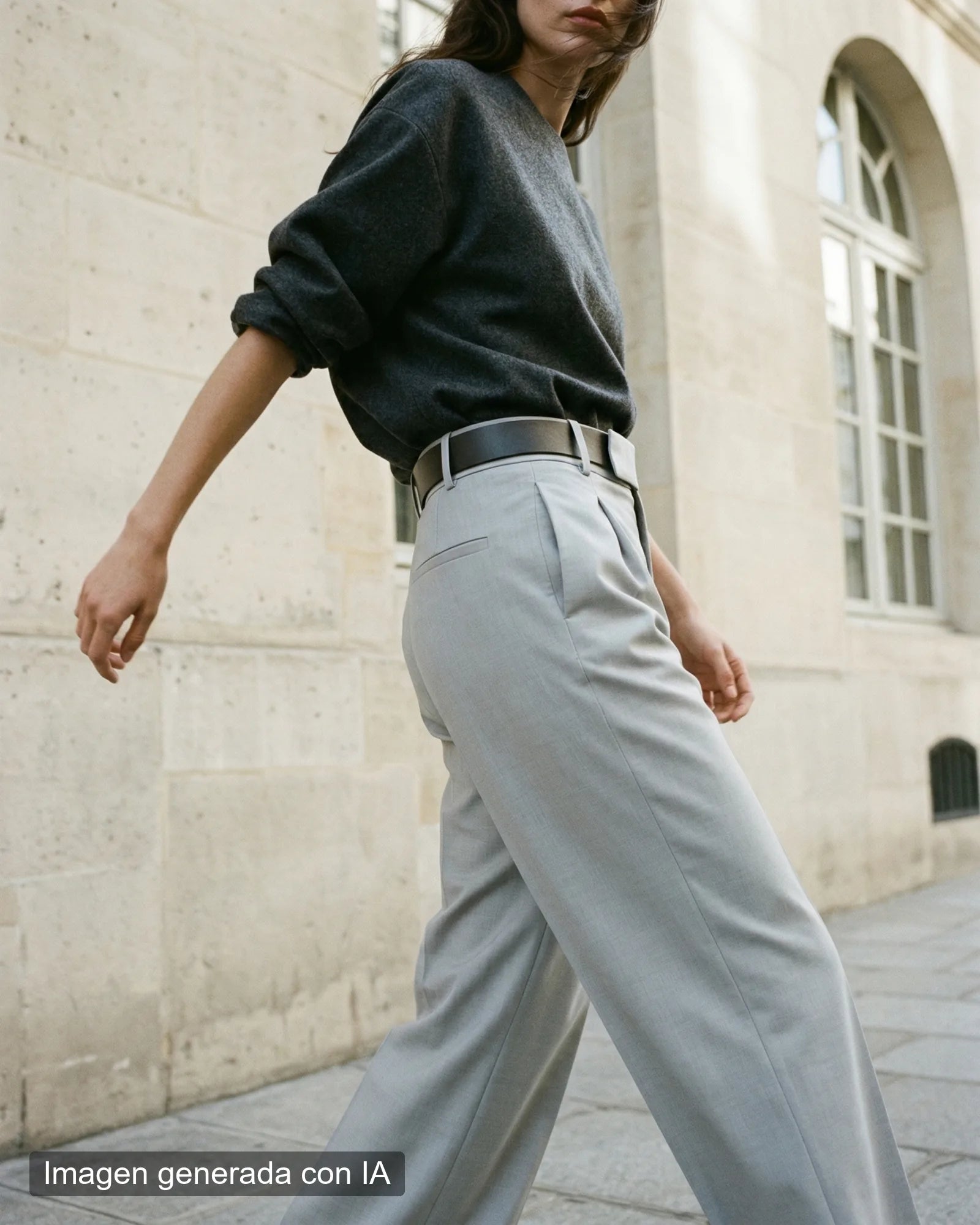 Pantalón culotte pinzas