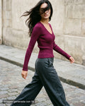 Jersey canale fucsia lurex