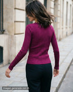 Jersey canale fucsia lurex