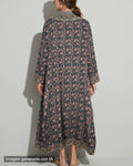 Kimono largo floreado